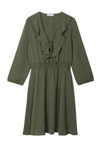 Cache Cache MIT VOLANTS - Robe de jour - vert kaki