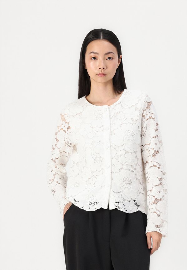 VICEREN O NECK SHIRT - Button-down blouse - cloud dancer4