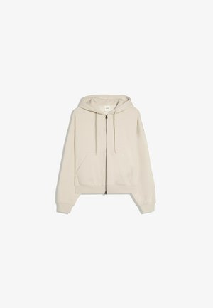 Bershka, BASIC ZIP-UP SWEATSHIRT. - Zip-up sweatshirt - stone