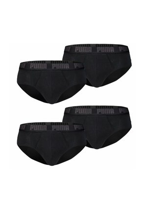 LOGO BÜNDCHEN 4ER PACK - Slip - black