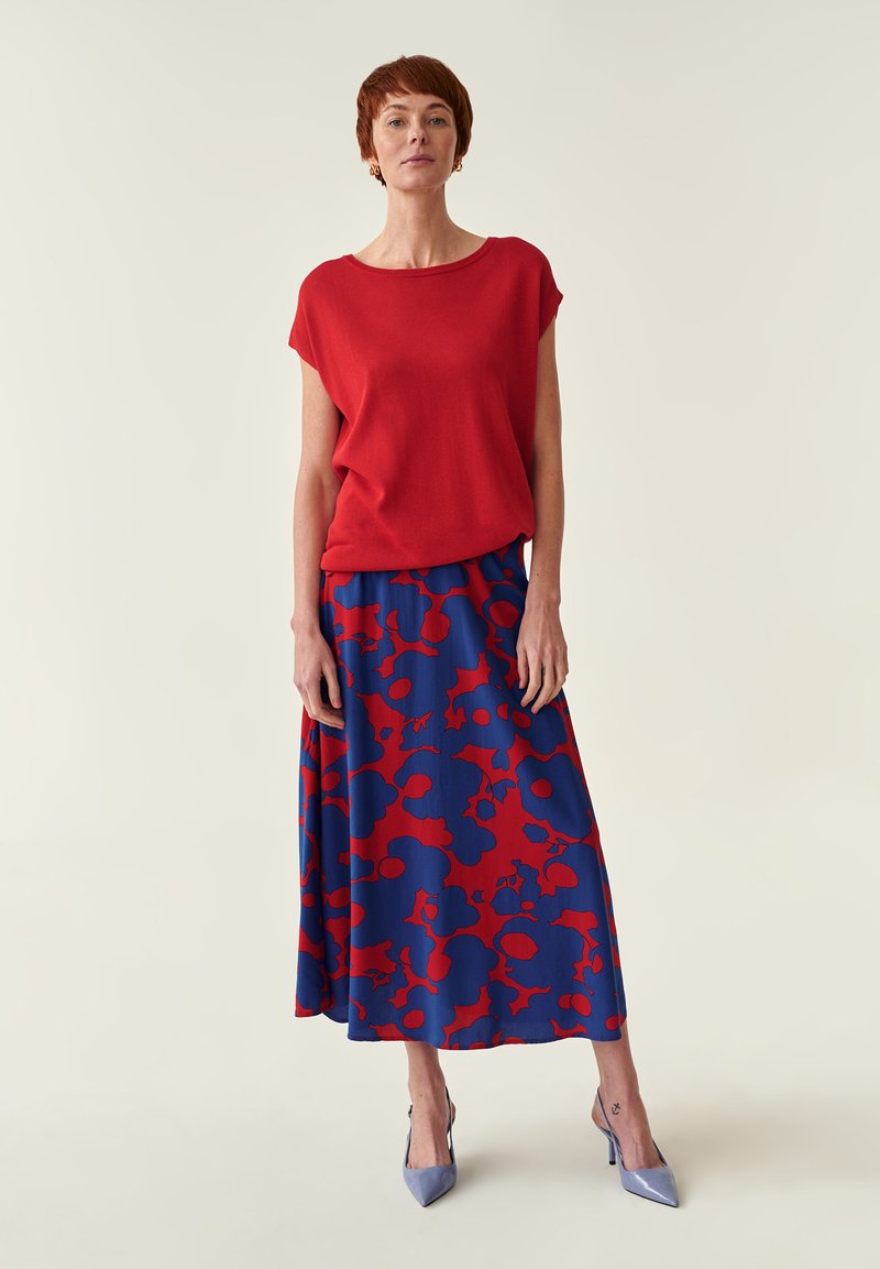 TATUUM A-lijn rok rood