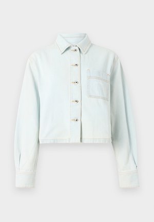 DIAG PAJAMA SHIRT - Nööpidega pluus - light blue