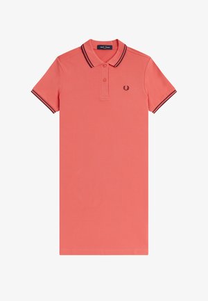 Fred Perry, Φόρεμα πουκάμισο - strawberry cream / oxblood / oxblood
