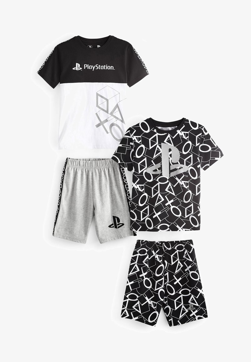 Next 2 PACK SET Pyjama Set Playstation Black white black Zalando next-2-pack-set-pyjama-set-playstation-black-white-black-zalando