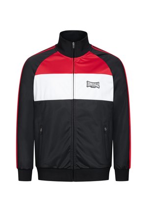 Lonsdale Training jacket - black dark red white
