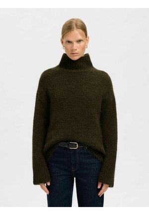 SLFGABRIELLA HIGH NECK  - Pulover - deep depths