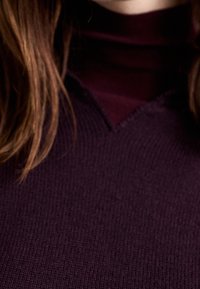 Victoria Beckham Stickad tröja - dark red