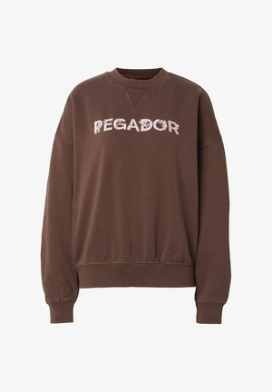 Pegador, ALTEA OVERSIZED SWEATER - Sweater - washed cocoa brown