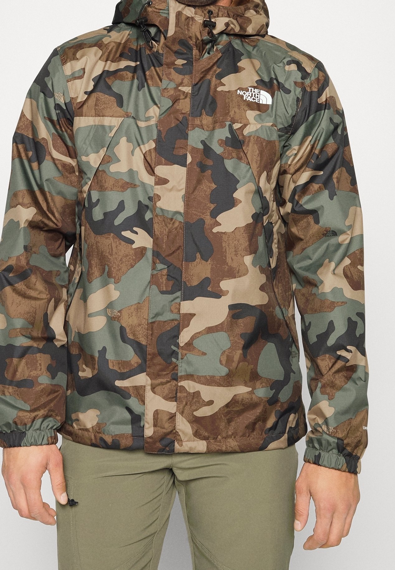 The North Face Outdoor jacket - olive - (Pre-owned) - Zalando