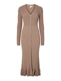 YASMIKLA - Strickkleid - taupe gray