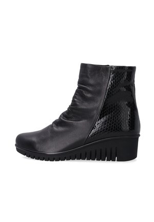 Keilstiefelette - black