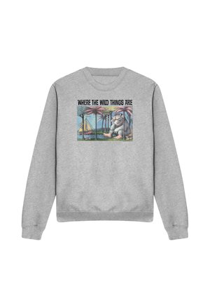 Cotton Soul, WHERE THE WILD THINGS ARE/COVER ART - Sweatshirt - mottled light grey