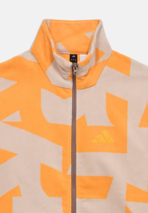 adidas Fleece jacket - taupe/pure tangerine — foto 3