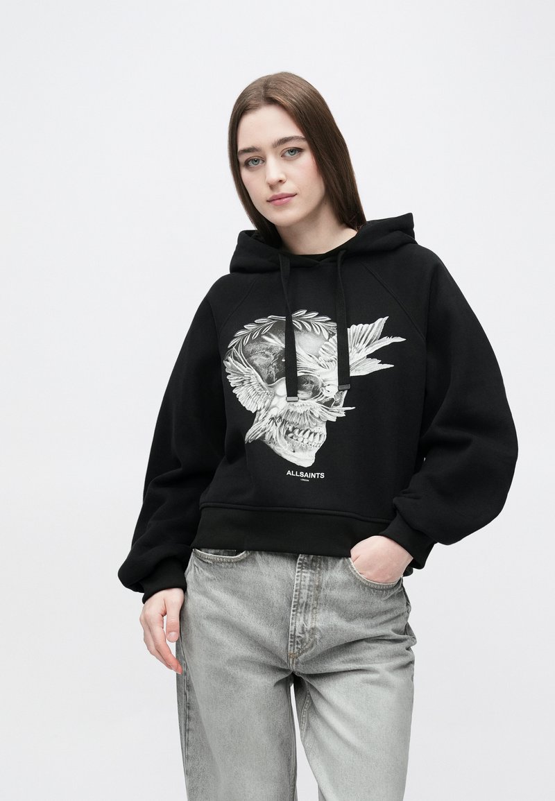 Sweat Zippé AllSaints Noir Homme Taille S - Capuche Intégrale Léger