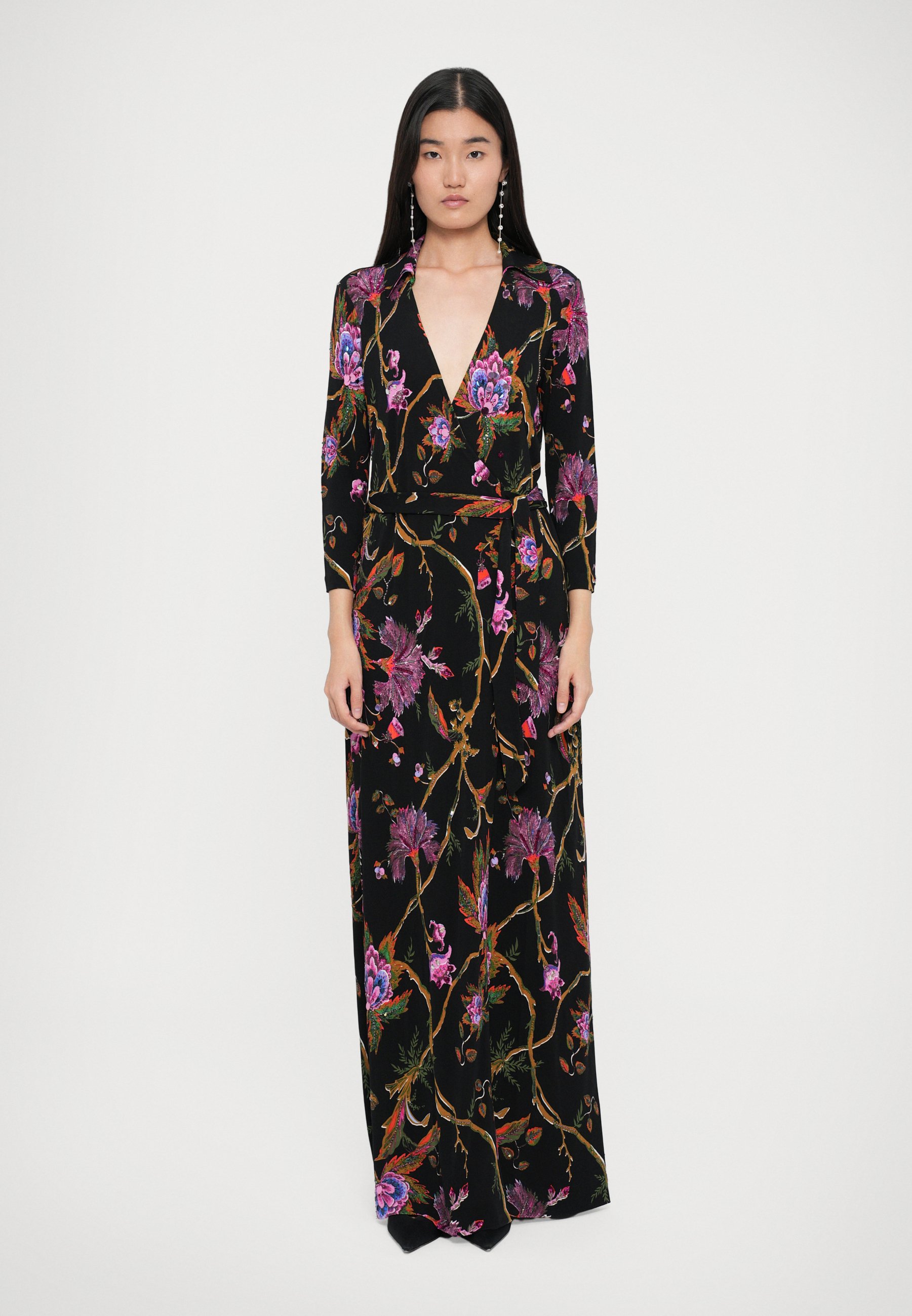 abigail silk jersey maxi wrap dress Diane Von Furstenberg Party/Cocktail Dresses Dvf Abigail Wrap Maxi Dress Dress dvf
