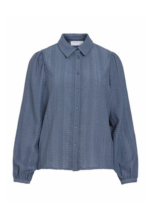 VILA, SHIRT VIZANIA LONG SLEEVED - Chemisier - vintage indigo