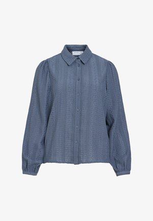 VILA, SHIRT VIZANIA LONG SLEEVED - Chemisier - vintage indigo