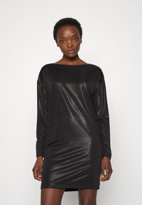 Lauren Ralph Lauren FOIL-PRINT JERSEY SHIFT DRESS - Vestido de cocktail / Vestido de festa - black