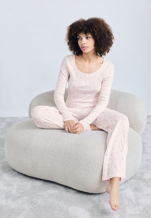 HENLEY AND TROUSER - Pizsama szett - light pink