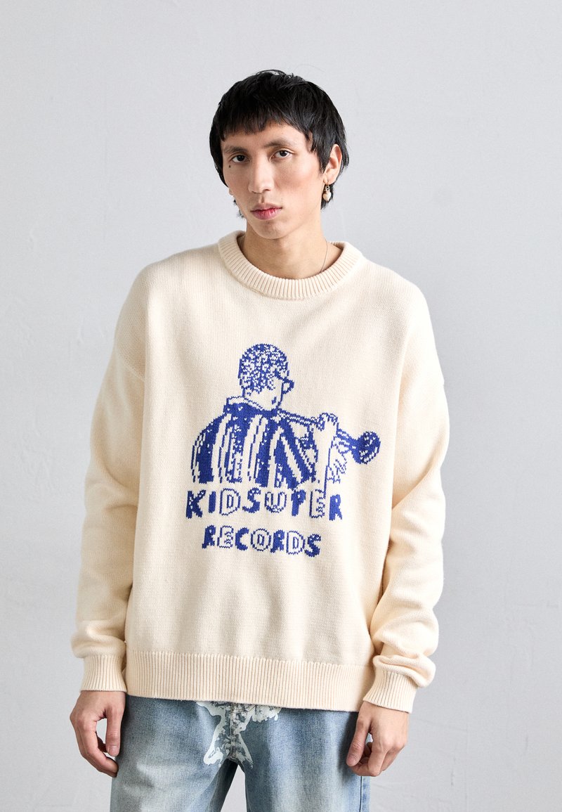 Kidsuper KIDSUPER RECORDS - Strickpullover - cream