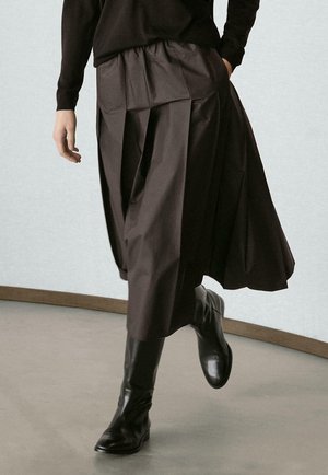 BOX  - A-lijn rok - mottled dark brown