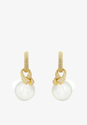 Latelita TIE THE KNOT DROP EARRINGS PEARL - Boucles d'oreilles - gold-coloured