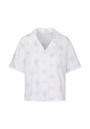 Hunkemöller, HUNKEMÖLLER JACKET WOVEN - Camiseta de pijama - white