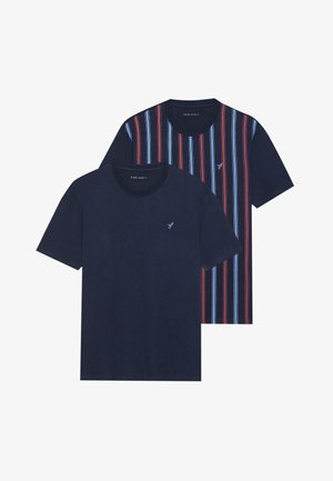 2 PACK - Tricou cu imprimeu - sky captain/port royale/vintage indigo