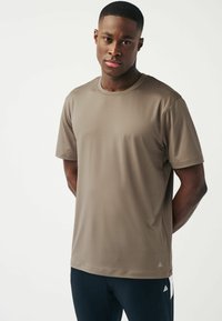Next ACTIVE TEXTURED STANDARD - Paprasti marškinėliai - sand