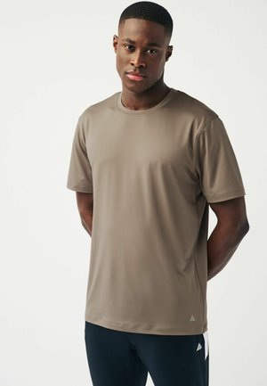 Next ACTIVE TEXTURED STANDARD - T-shirts basic - sand