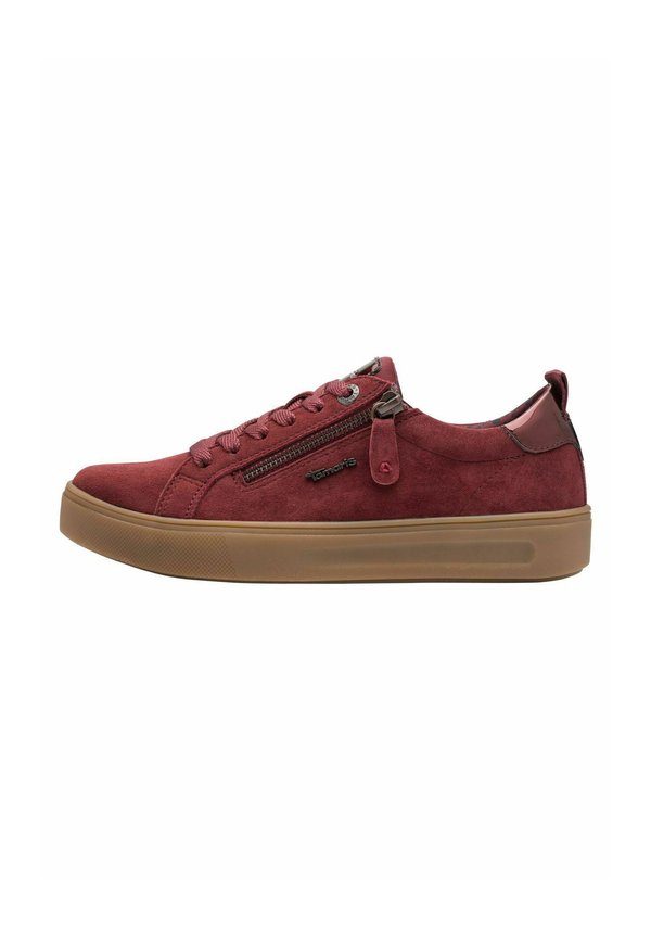 BEQUEME SNEAKER MIT T-FLOW EFFECT - Sneaker low - merlot suede