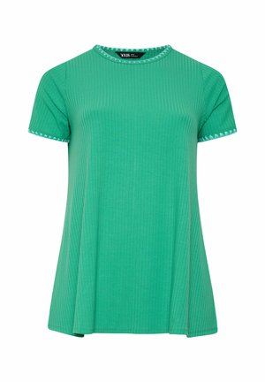Yours Clothing, WOMEN'S CASUAL TOPS - T-shirts print - green