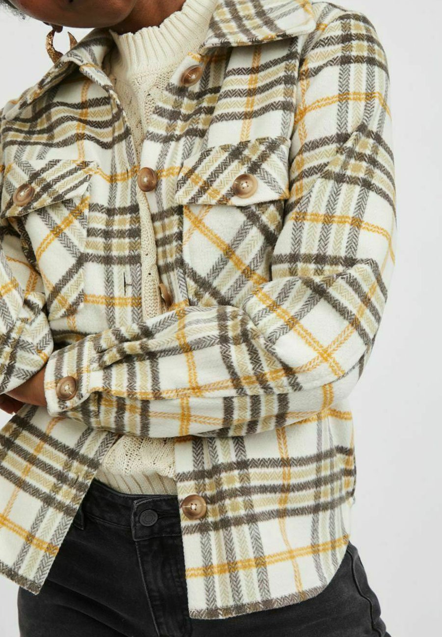 Damen VIBIRA SHORT CHECK SHACKET - Leichte Jacke Damen VIBIRA SHORT CHECK SHACKET - Leichte Jacke