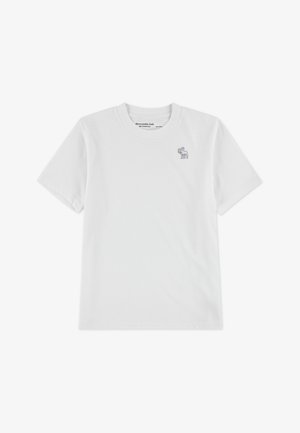Abercrombie & Fitch SHORT SLEEVE ESSENTIAL TEE - Navadna majica - bright white