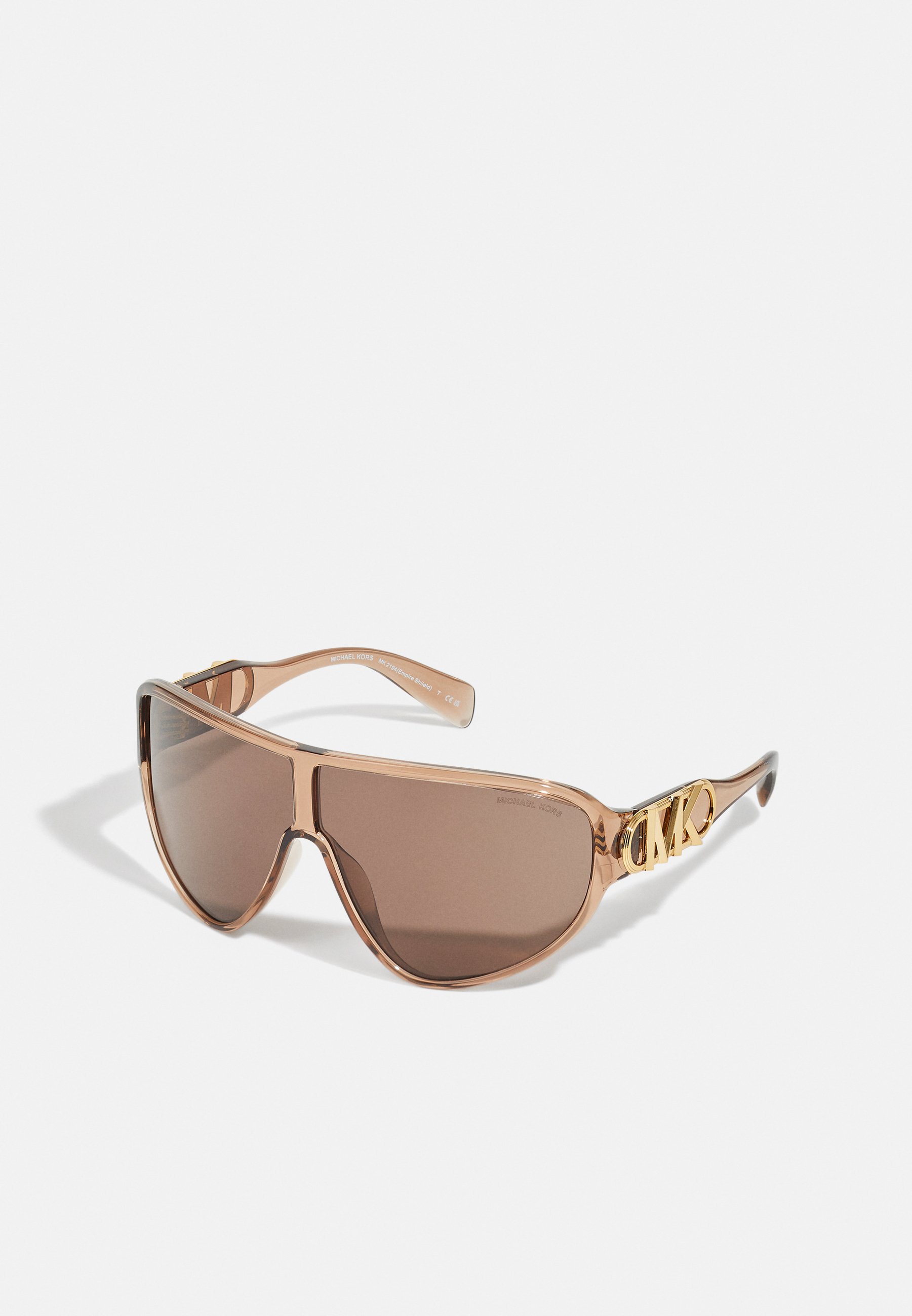 Michael Kors EMPIRE SHIELD - Sunglasses - brown transparent/brown 