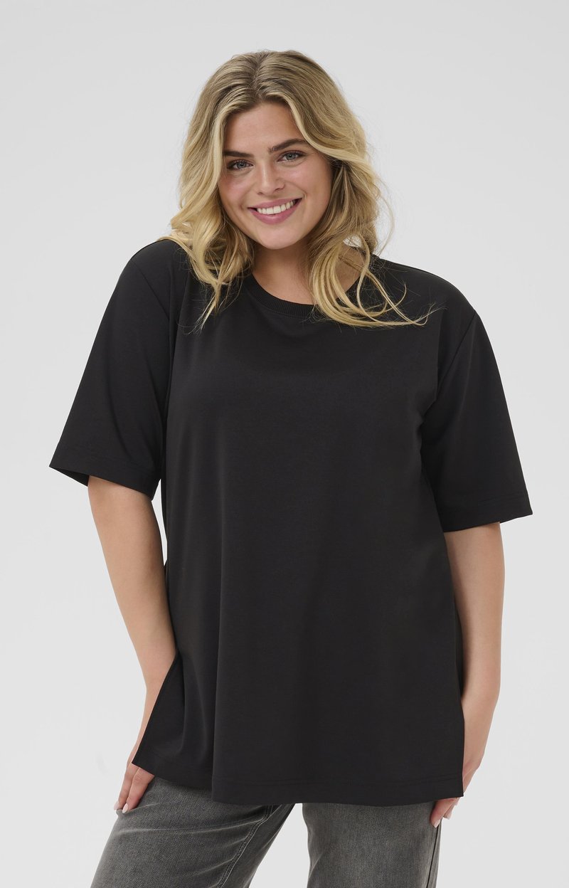 Kaffe Curve JENNA  - Basic T-shirt - black deep