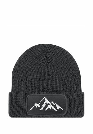 MIT PATCH BERGE NATUR  - Beanie - dunkelgrau