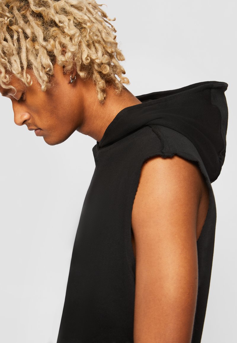 Urban Classics OPEN EDGE SLEEVELESS HOODY - T-Shirt print - black/schwarz -  Zalando.de