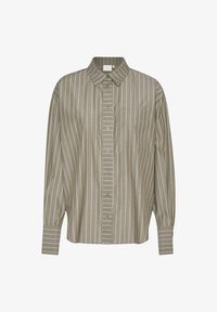 Unselected, brown melange white stripe