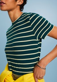 Esprit SOLID - T-Shirt print - dark teel green
