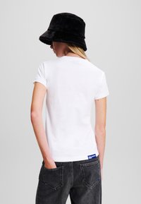 Karl Lagerfeld Jeans SLIM MONOGRAM - Print T-shirt - white