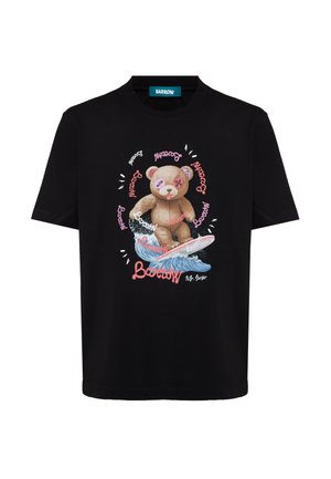 T-shirt con stampa - black