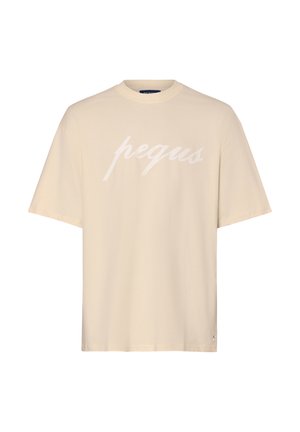 T-shirt med print - sand