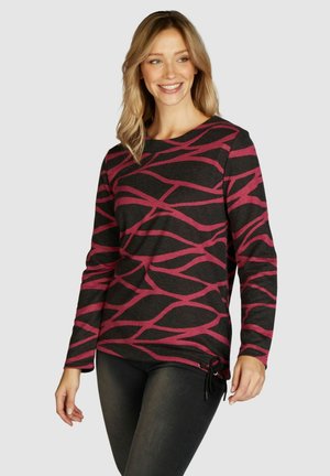 Navigazione T-shirt à manches longues - pink dark grey