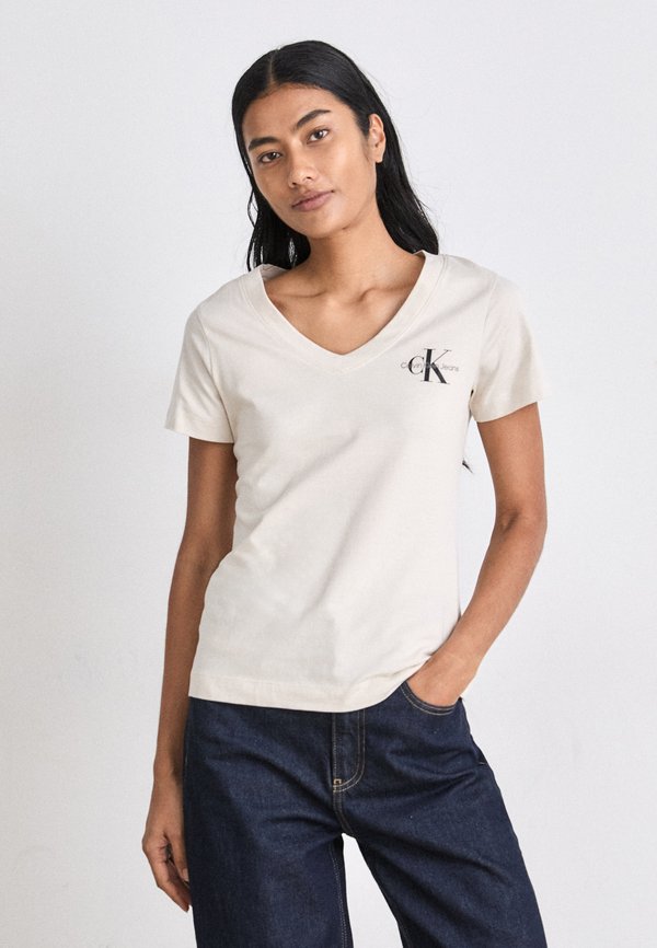 MONOLOGO V NECK TEE 2 PACK - Basic T-shirt4