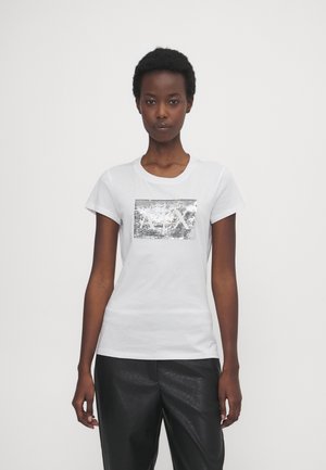 Armani Exchange T-shirt print - white ground