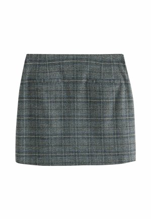 Next, CHECK MINI SKIRT - Minigonna - grey blue