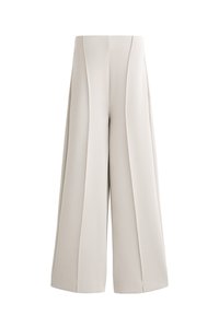 SOFT-TOUCH STRAIGHT-LEG WITH CREASE - Teplákové kalhoty - mottled beige