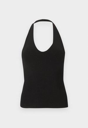 Gina Tricot, HALTERNECK - Μπλούζα - black