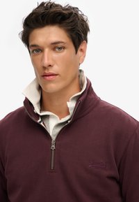Superdry & Co ESSENTIAL LOGO - Sudadera - rich deep burgundy
